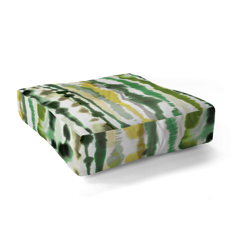 Ninola Design Soft lines tropical green Floor Pillow Square