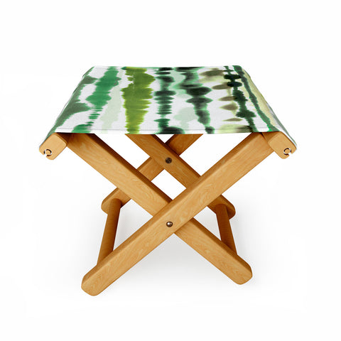 Ninola Design Soft lines tropical green Folding Stool