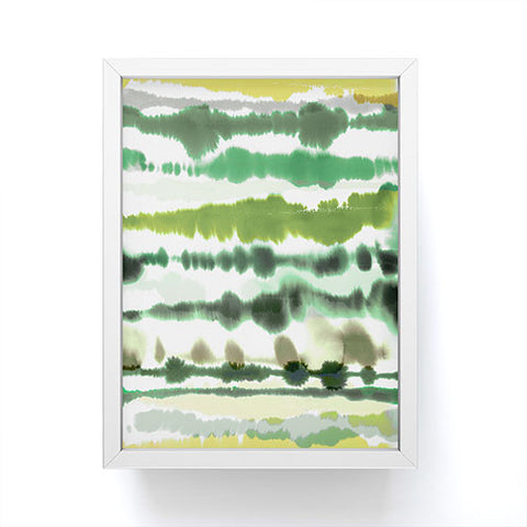 Ninola Design Soft lines tropical green Framed Mini Art Print