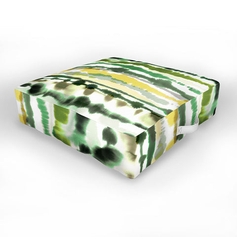Ninola Design Soft lines tropical green Outdoor Floor Cushion