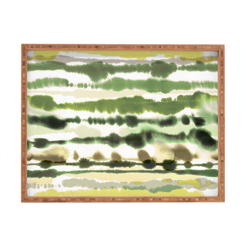 Ninola Design Soft lines tropical green Rectangular Tray