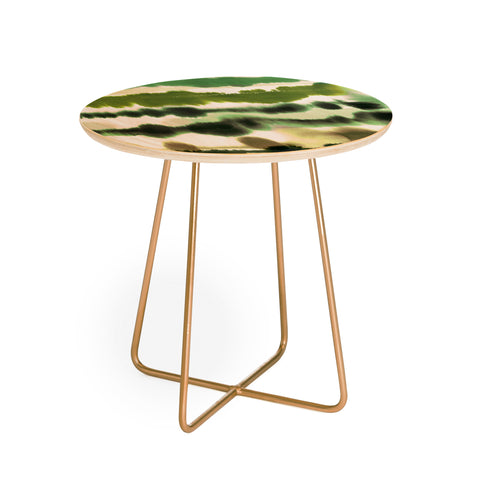 Ninola Design Soft lines tropical green Round Side Table