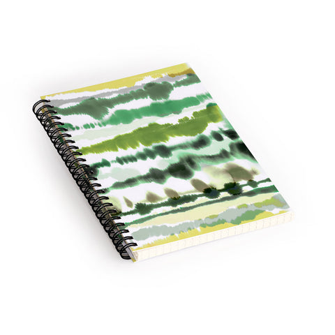 Ninola Design Soft lines tropical green Spiral Notebook