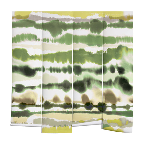 Ninola Design Soft lines tropical green Wall Mural