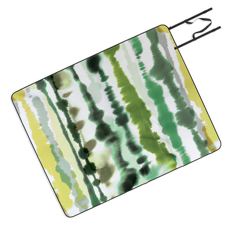 Ninola Design Soft lines tropical green Picnic Blanket