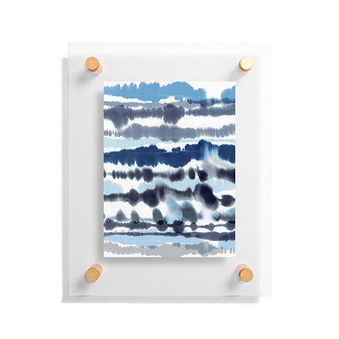 Ninola Design Soft relaxing lines blue Floating Acrylic Print