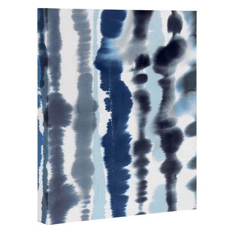 Ninola Design Soft relaxing lines blue Art Canvas