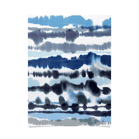 Ninola Design Soft relaxing lines blue Poster