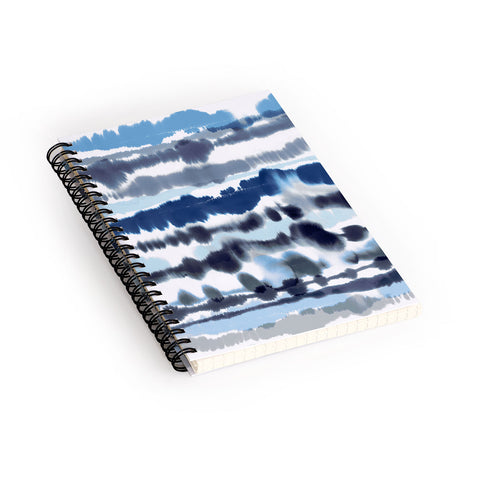 Ninola Design Soft relaxing lines blue Spiral Notebook