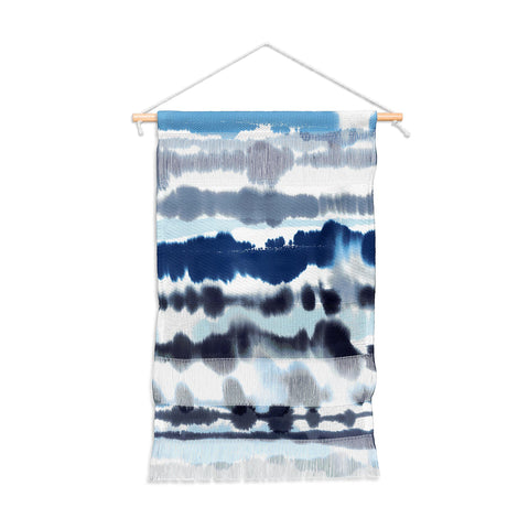 Ninola Design Soft relaxing lines blue Wall Hanging Portrait