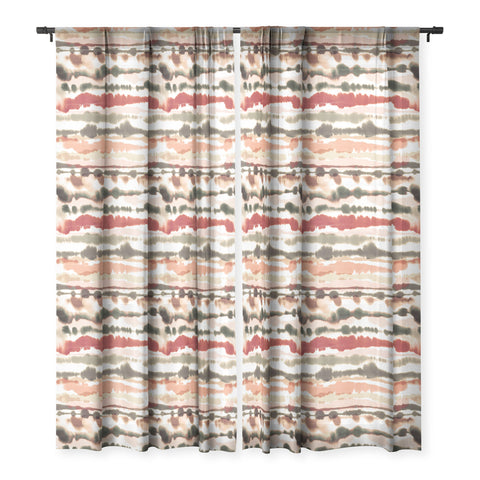 Ninola Design Soft warm dunes Sheer Window Curtain