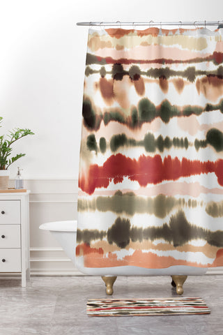 Ninola Design Soft warm dunes Shower Curtain And Mat