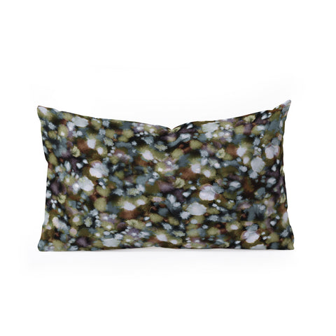 Ninola Design Soft Watercolor Spots Camo Oblong Throw Pillow