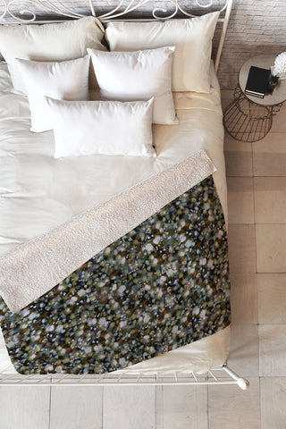 Ninola Design Soft Watercolor Spots Camo Fleece Throw Blanket