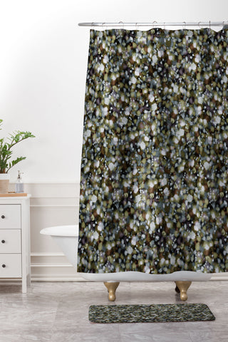 Ninola Design Soft Watercolor Spots Camo Shower Curtain And Mat