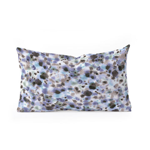 Ninola Design Soft Watercolor Spots Oblong Throw Pillow