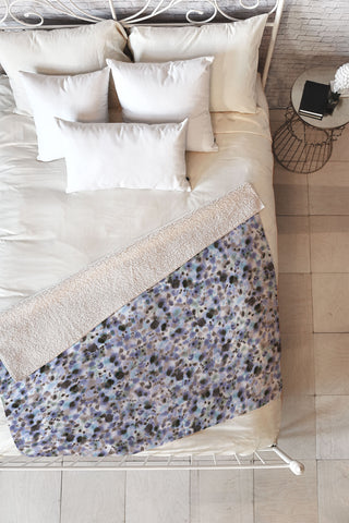 Ninola Design Soft Watercolor Spots Fleece Throw Blanket