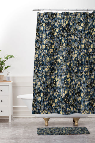Ninola Design Soft Watercolor Texture Shower Curtain And Mat