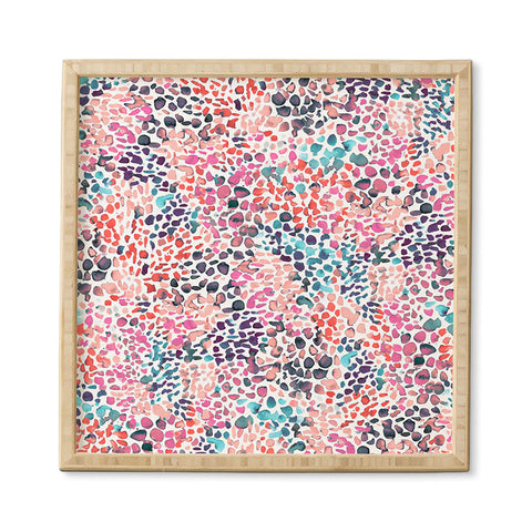 Ninola Design Speckled Painting Watercolor Stains Framed Wall Art
