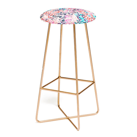 Ninola Design Speckled Painting Watercolor Stains Bar Stool