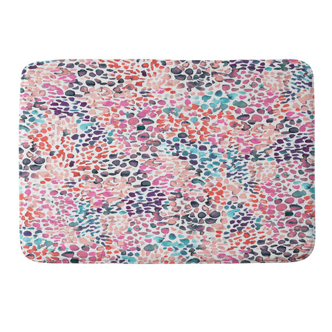 Ninola Design Speckled Painting Watercolor Stains Memory Foam Bath Mat