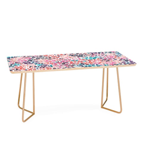 Ninola Design Speckled Painting Watercolor Stains Coffee Table