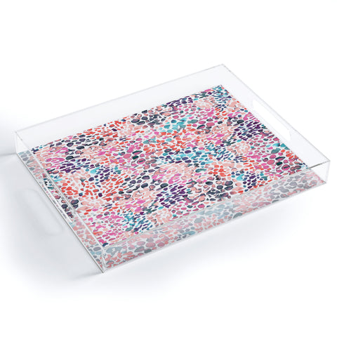 Ninola Design Speckled Painting Watercolor Stains Acrylic Tray