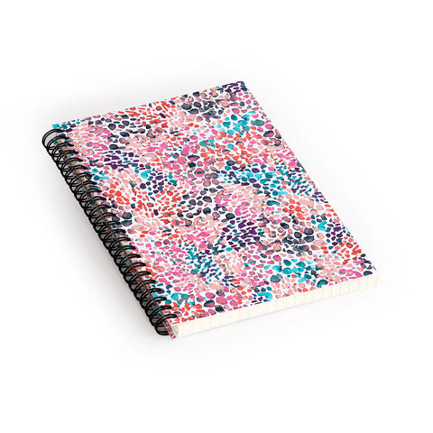 Ninola Design Speckled Painting Watercolor Stains Spiral Notebook