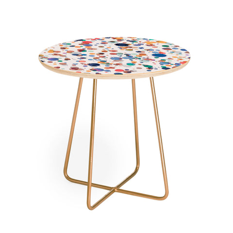 Ninola Design Splash drops painting Round Side Table