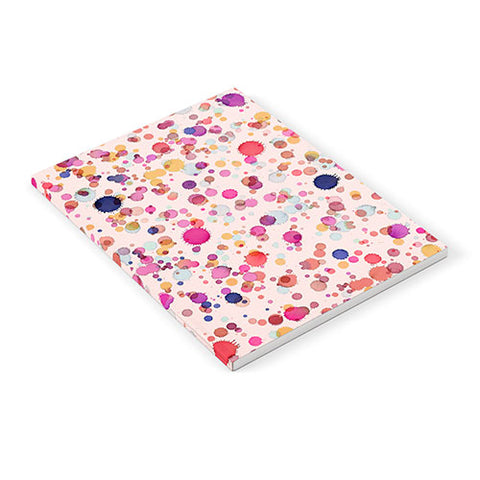 Ninola Design Splash watercolor drops Pink Notebook