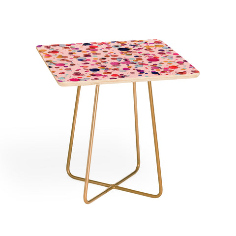 Ninola Design Splash watercolor drops Pink Side Table