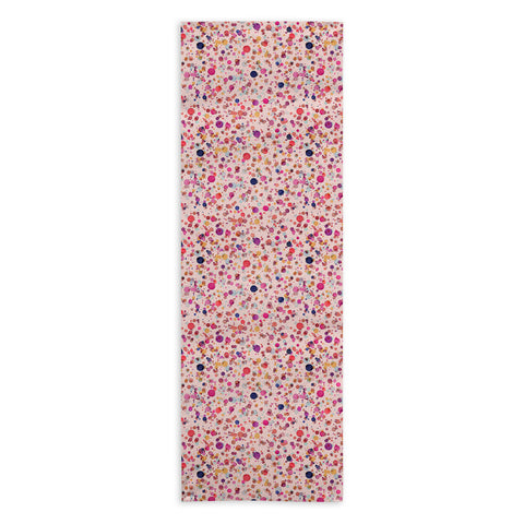 Ninola Design Splash watercolor drops Pink Yoga Towel
