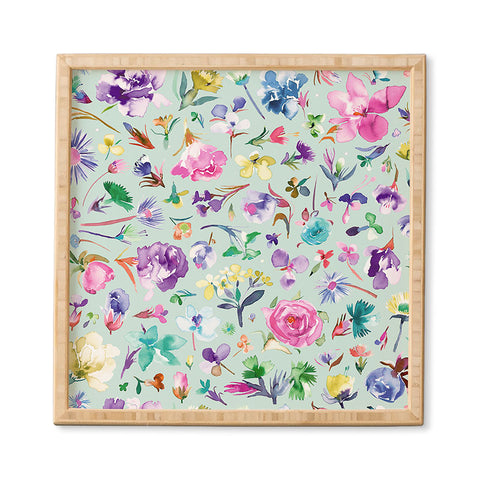 Ninola Design Spring buds and flowers Soft Framed Wall Art