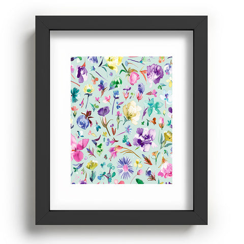 Ninola Design Spring buds and flowers Soft Recessed Framing Rectangle