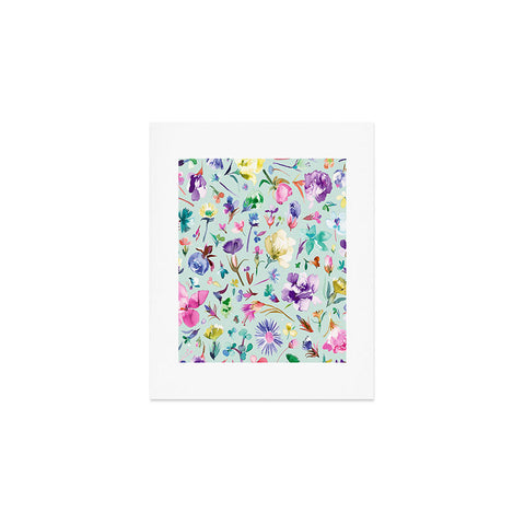 Ninola Design Spring buds and flowers Soft Art Print