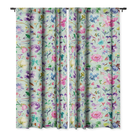 Ninola Design Spring buds and flowers Soft Blackout Non Repeat