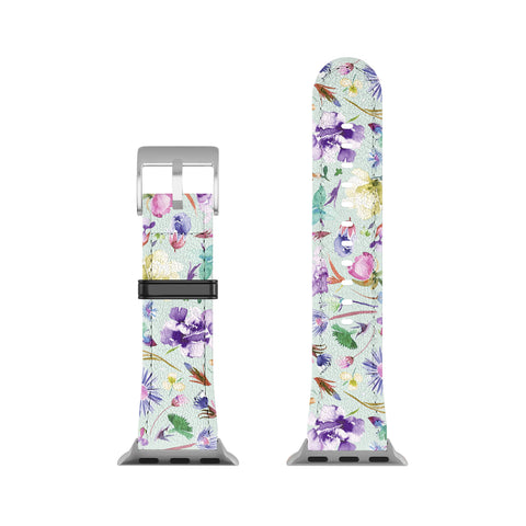 Ninola Design Spring buds and flowers Soft Apple Watch Band