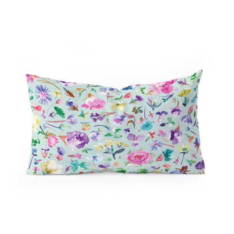 Ninola Design Spring buds and flowers Soft Oblong Throw Pillow