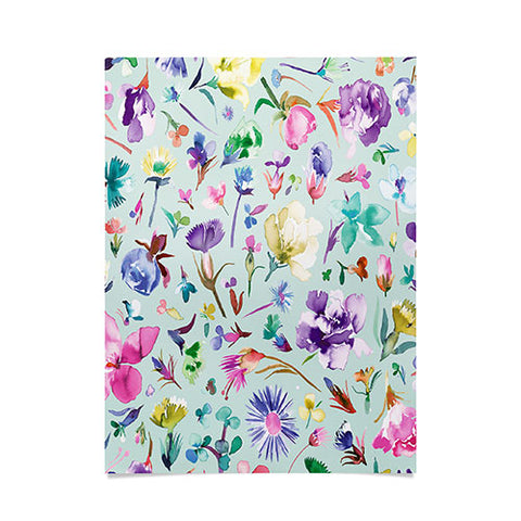 Ninola Design Spring buds and flowers Soft Poster