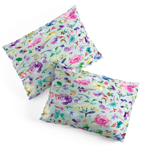 Ninola Design Spring buds and flowers Soft Pillow Shams