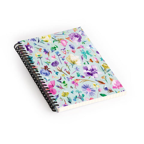 Ninola Design Spring buds and flowers Soft Spiral Notebook