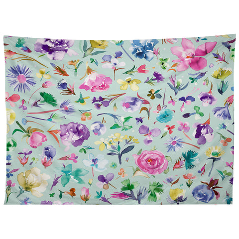 Ninola Design Spring buds and flowers Soft Tapestry