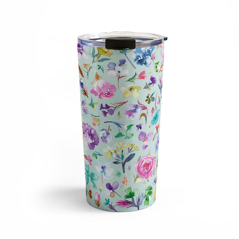 Ninola Design Spring buds and flowers Soft Travel Mug