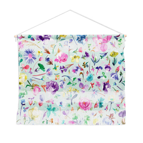 Ninola Design Spring buds and flowers Soft Wall Hanging Landscape