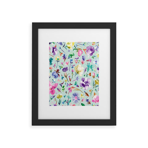 Ninola Design Spring buds and flowers Soft Framed Art Print