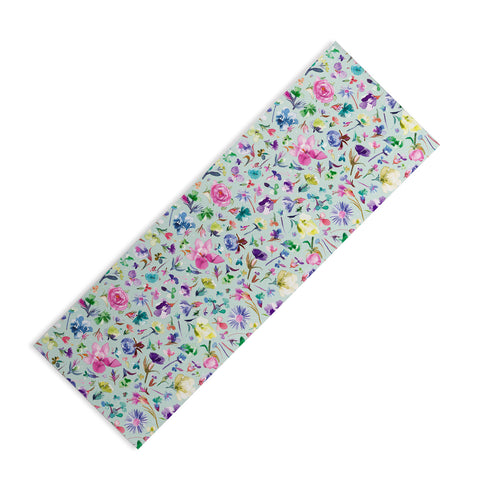Ninola Design Spring buds and flowers Soft Yoga Mat