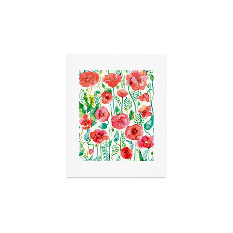 Ninola Design Spring Cute Poppies Art Print