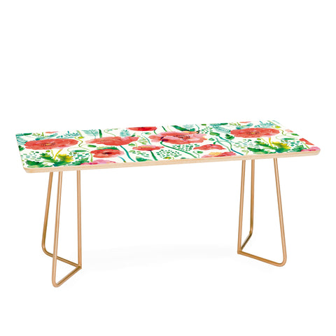 Ninola Design Spring Cute Poppies Coffee Table