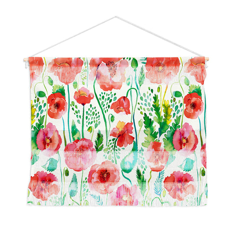 Ninola Design Spring Cute Poppies Wall Hanging Landscape