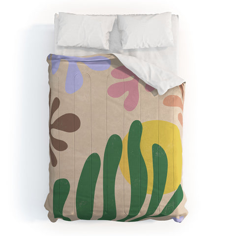 Ninola Design Spring Matisse Leaves Comforter